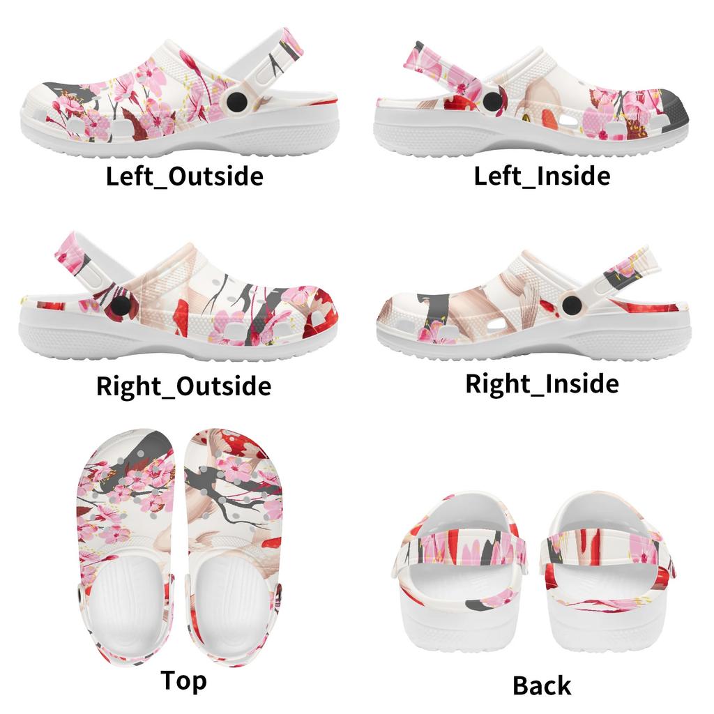 Men Women Allover Printed EVA Clogs Flexible Breathable Slip On Casual Shoes Flexible Soft Sole Summer Sandals Easy Daily Wear