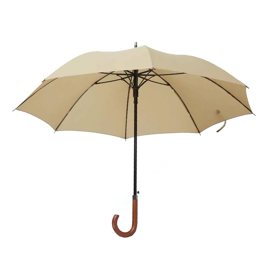 Langer Schirm Langer Holzgriff Winddicht Retro-Stil Wasserabweisend Hohe Dichte Großer Schirm