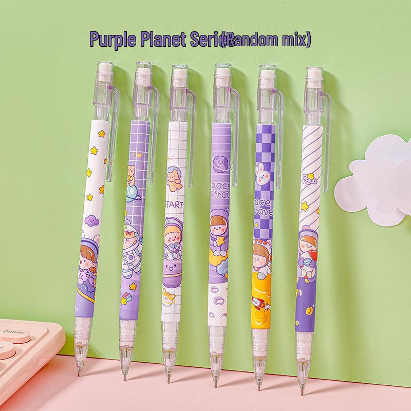 Creative Honey Peach Mechanical Pencil for Elementary Students – Cute, No-Sharpen, Push-Button Design