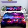 3PC Custom Name Electric Dreams Bedding Set Duvet Cover Closure Includes 1 Duvet Cover & 2 Pillowcases for Bedroom