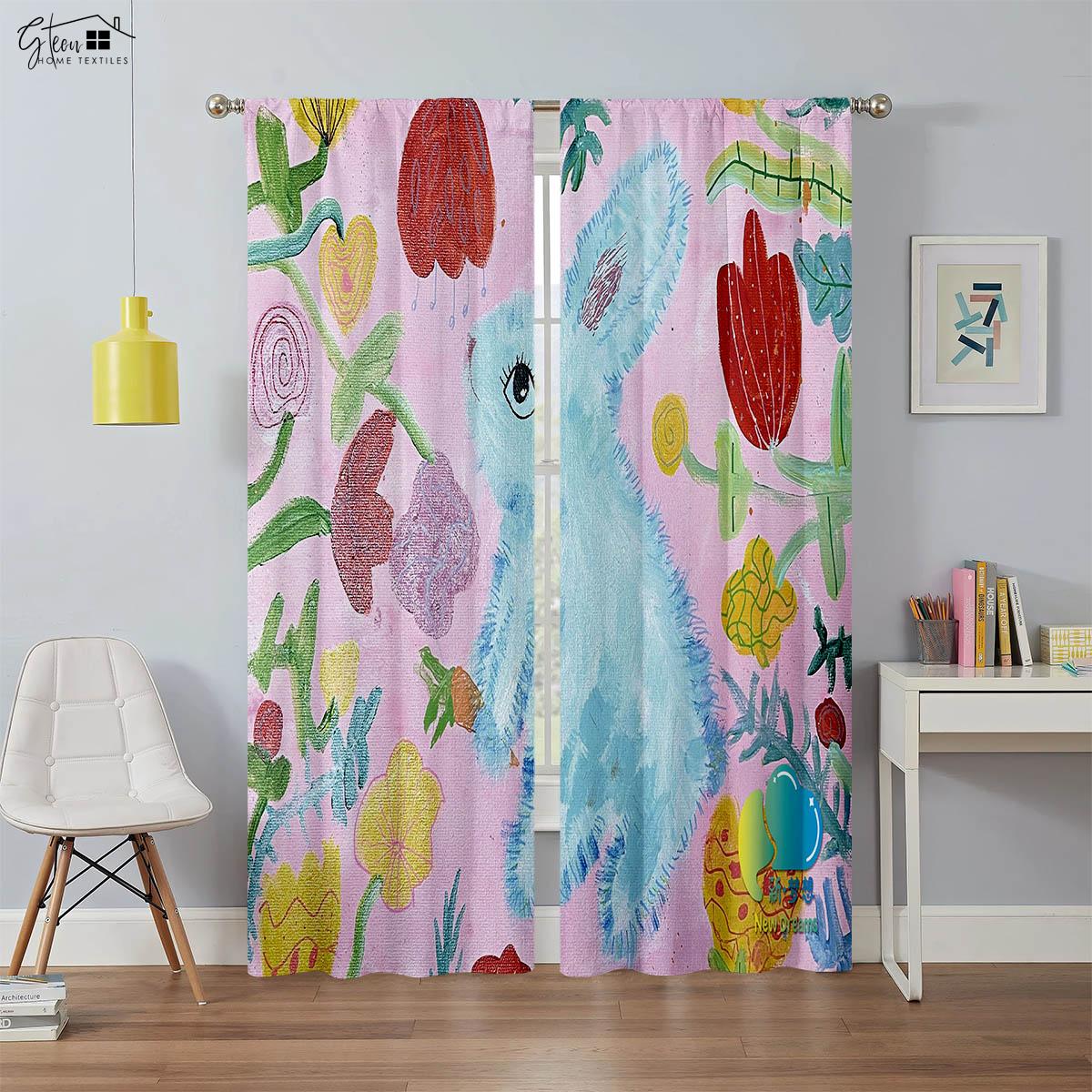 

Искусство Картина маслом Печатные шторы Американские ретро затемняющие шторы Кабинет Студия Гостиная Спальня Украшение окна Шторы W100xH130(CM) folio&Rod pocket