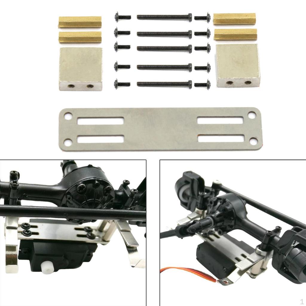 DIY RC Car Steering Servo Mounting Hardware Mount Holder for WPL MN Truck, Semi-Truck, Pickups