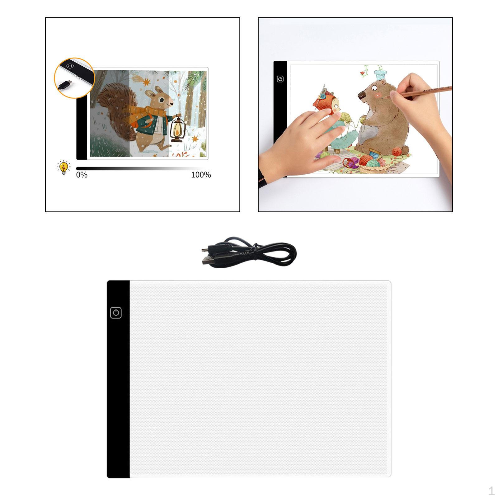 

Коробка для отслеживания светодиодной доски формата А4, регулируемая световая панель USB для рисования, 3 levels of dimming