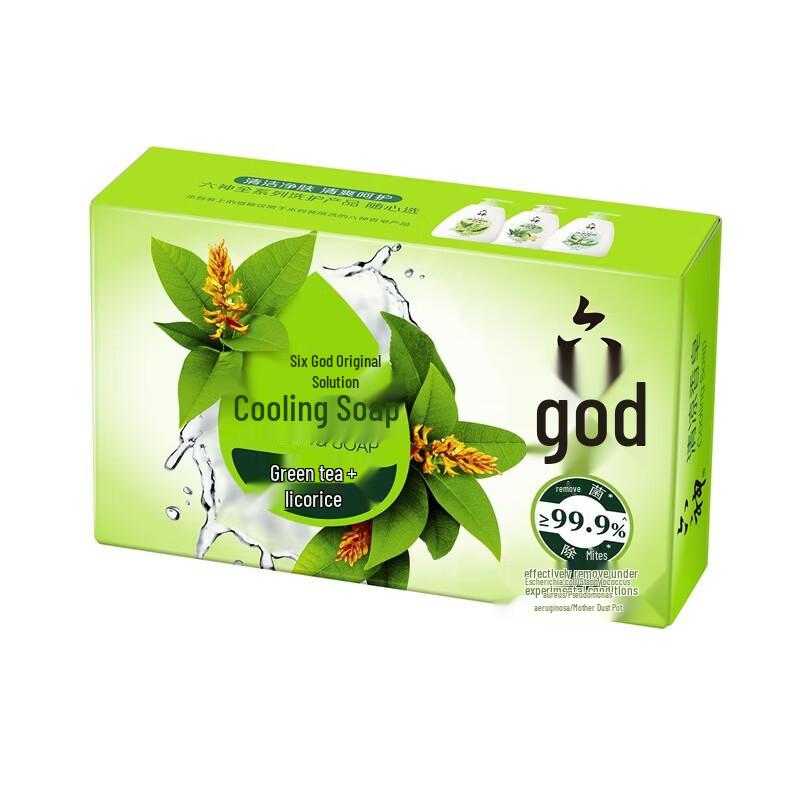

Liu Shen Green Tea & Licorice Cool Soap 100g