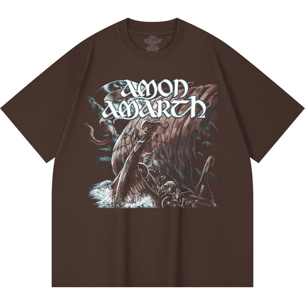 230 Gsm 100% Cotton Heavy Metal T-Shirt  Rock Band Popular Music Print Unisex Heavy Cotton T Shirt