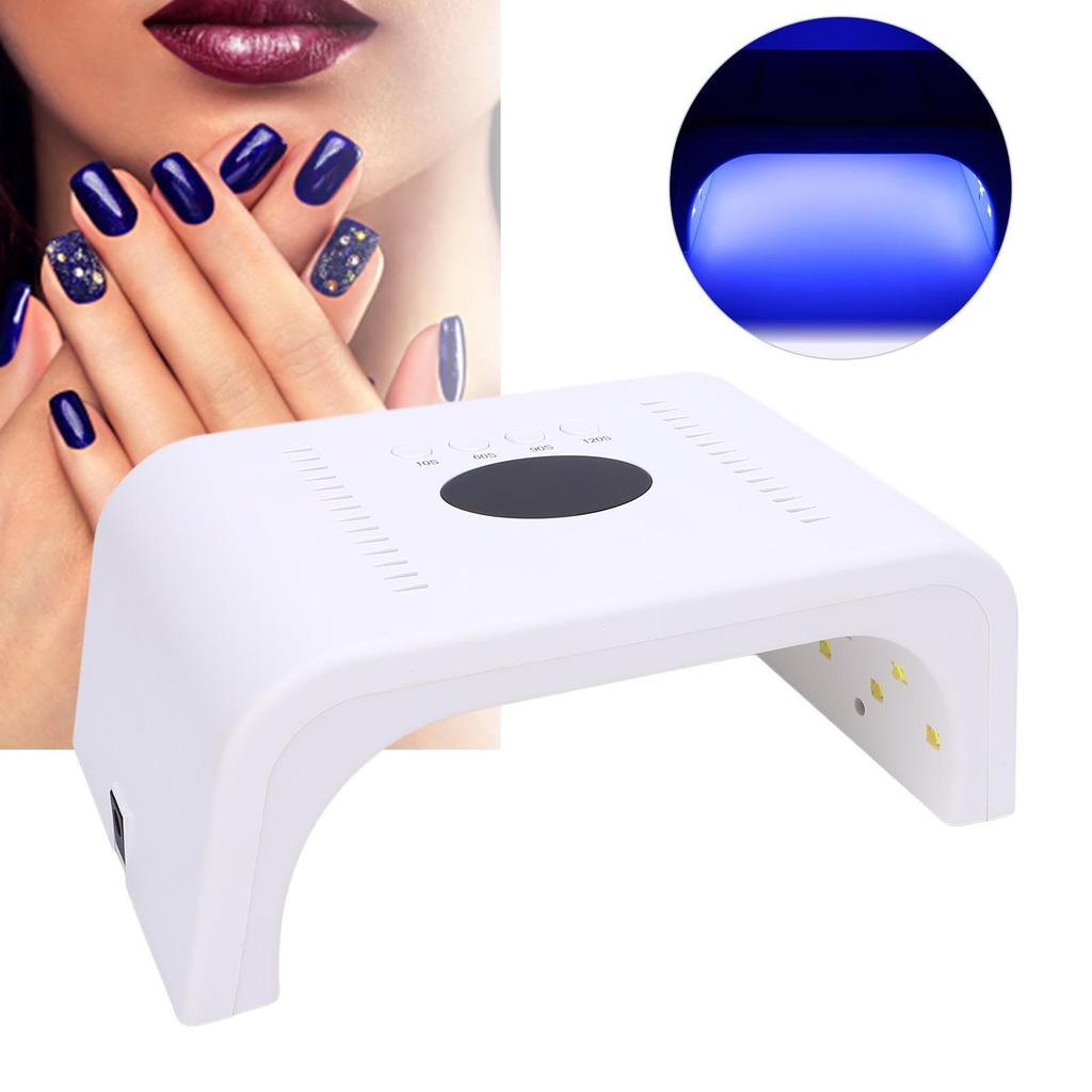 LED Nail Lamp Fast Curing Nail Dryer Manicure Light Nail Dryer with 24pcs Lamp Chips for Home and Na