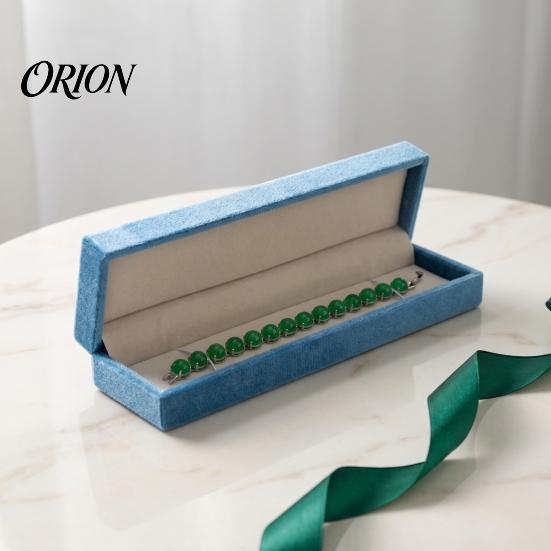 Portable Jewelry Case for Stores Sky Blue Velvet Box, Flip Top with Small Packaging Box Retail Soft Flannel Lining, Protective Container Bracelet And