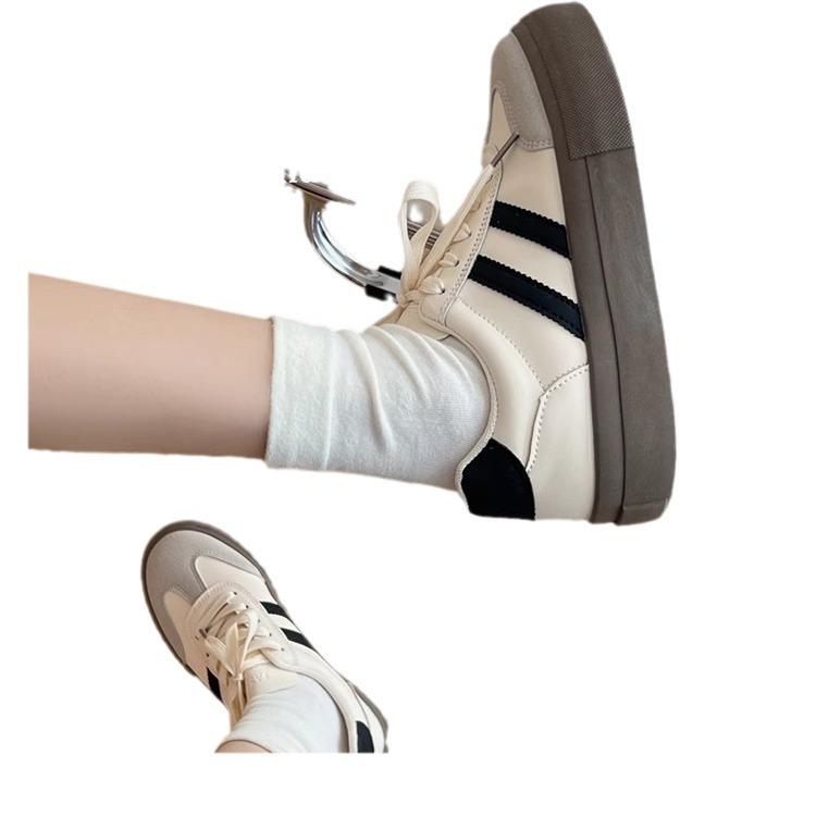 New Forrest Gump shoes women's shoes 2025 popular spring ultra-light and thin board shoes casual sports shoes platform white German training shoes