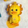 97055 Zodiac Leo Duck Animal Constellation Pet Doll Model DIY Mini Diamond Blocks Bricks Building Toy for Children No Box
