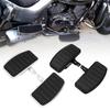 Motorcycle Footpeg Enhanced Rubber Steel Footrest Pedal Sturdy Fitting Accessory for Honda Suzuki
