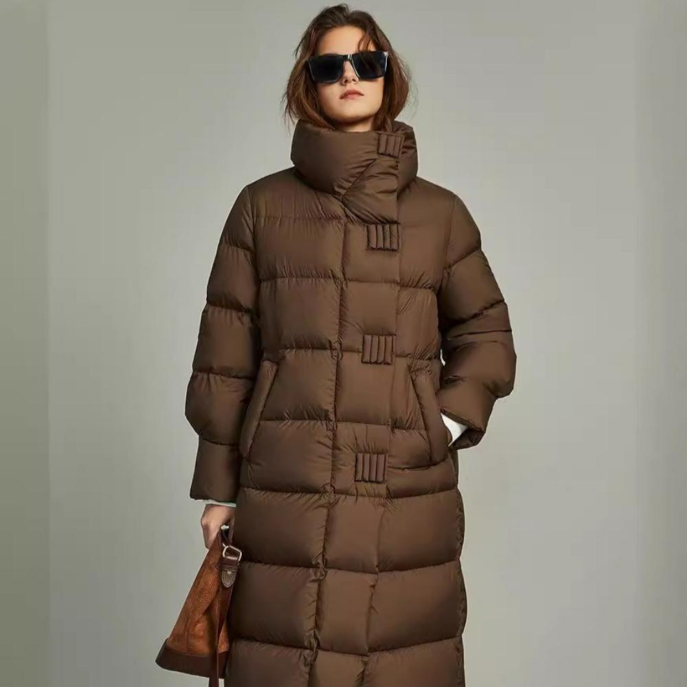 Cotton Clothing Women's Winter Mid-length Loose Cotton Clothing Thickened Warm Design Sense of Western Style Cotton Clothing Trend