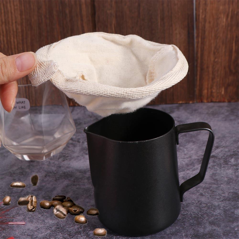 Strainer in Tessuto di Flanella Borsa Strainer per Caffè Calzino Filtro Caffè Riutilizzabile Cucina