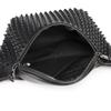 Multifunktionale Herren Hüfttaschen Bauchtasche PU-Leder Wander-Umhängetasche für Herren Mode Nieten-Design Herren-Gürteltasche