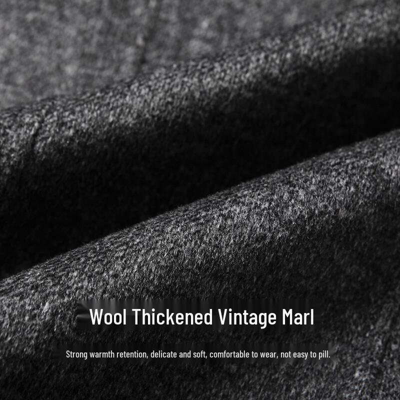 FIRS Men's Thickened Wool Blend Autumn/Winter Business Casual Coat