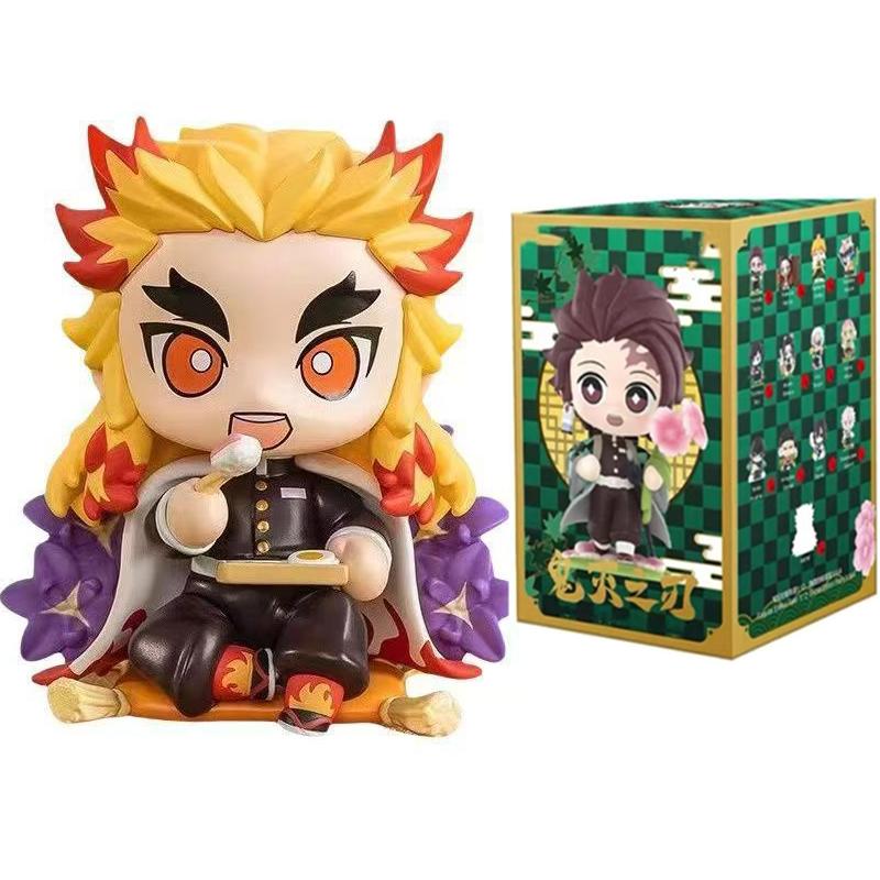 2026 Tanjiro Kamado Nezuko Demon-Slayer Anime Cartoon Figure Blind Box Creative  Statue Ornament Surprise Gift Box