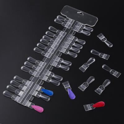 36pcs/set Manicure Practice Display Board Removable False Nail Tips Sticker Useful Gel Polish False Nail Stickers Manicure Tools