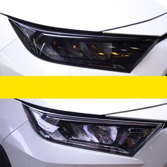 For Toyota RAV4 -2024 Smoked Black Headlight Protective Film TPU Sticker