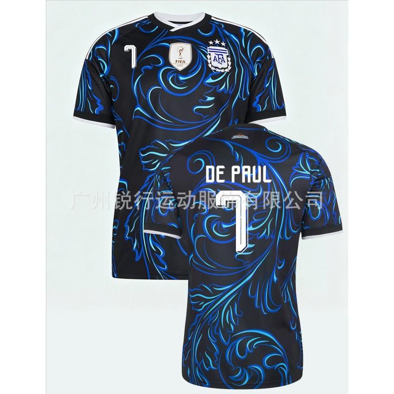 Argentina 2026 Away Soccer Jersey Messi 10 Fan Short Sleeve Top Men Sports Team Shirt