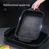 ZISIZ Non-Stick Rectangular Grill & Roast Plate for Induction Cooker