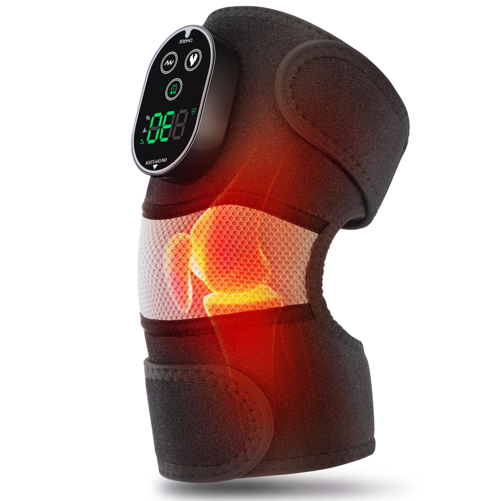 

Heating Knee Massage Hot Compress 6 Levels Heating Wrap Warm Timing Shoulder Elbow Pad Type-C Charging Support Belt Muscle Relax