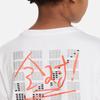 Nike Kids G Cel Graphic Print Crew Neck Short Sleeve T-Shirt Kids Tops White FQ0722-100