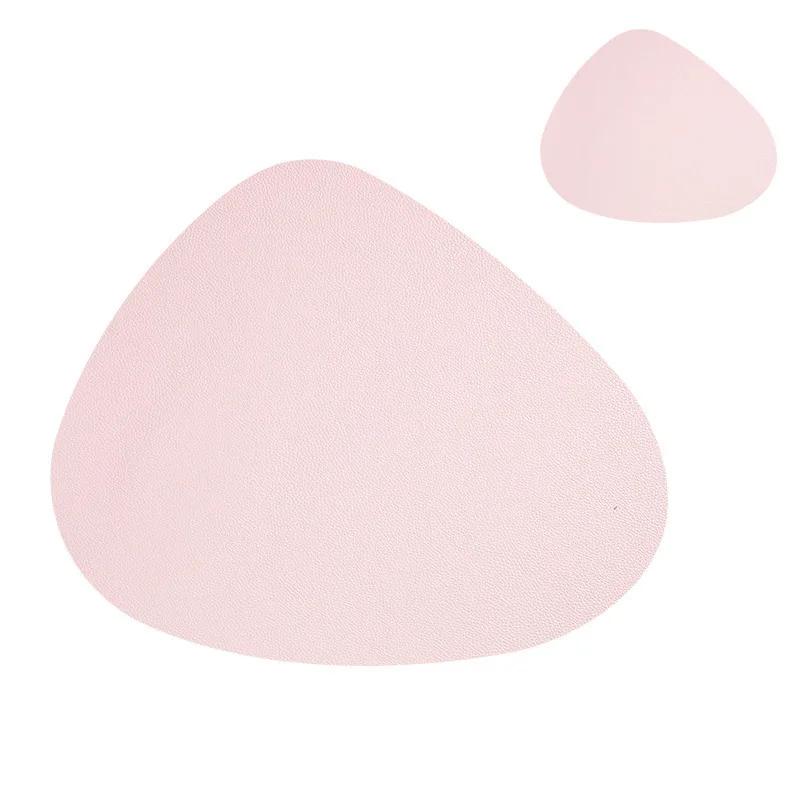 PU Placemats for Tableware Waterproof Non-Slip Coaster Leather Place Heat Insulation for Kitchen Accessories Pad Cup Wine Mat