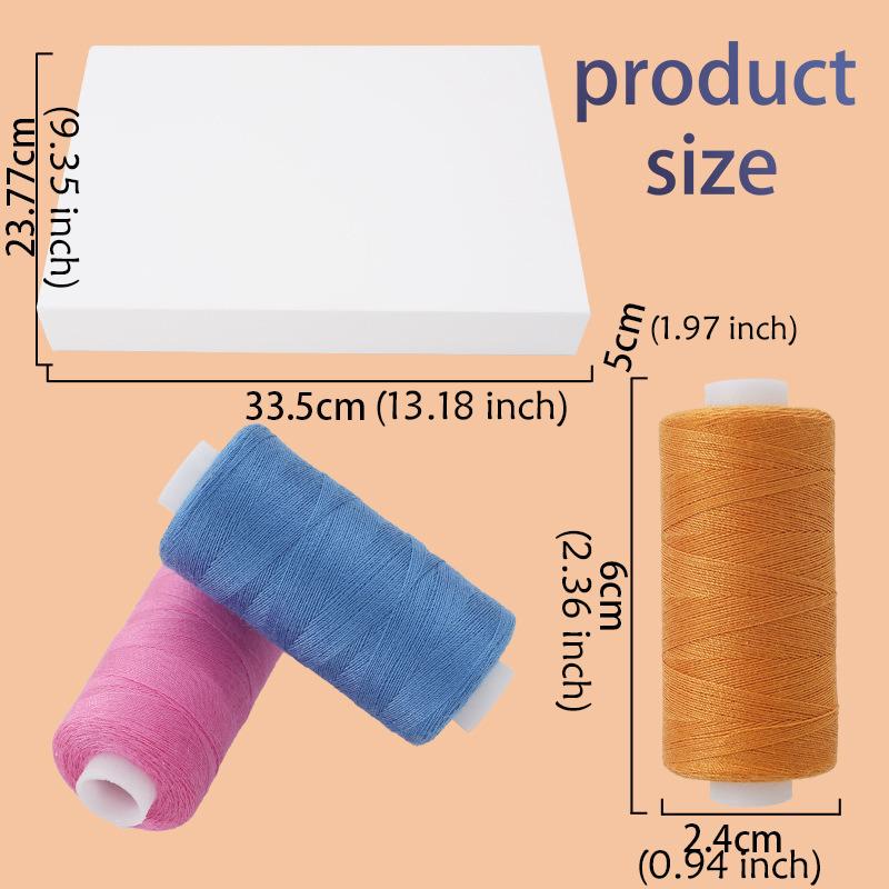 402 Nähgarn, 80-Farben-Garnset, DIY-Farbkombination, kleine Rolle, 100 m, feste Farbe, Handnähgarn