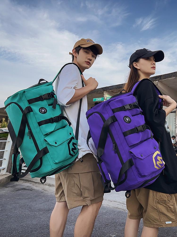 Men's Large Capacity Travel Backpack and Gym Bag with Wet/Dry Separation