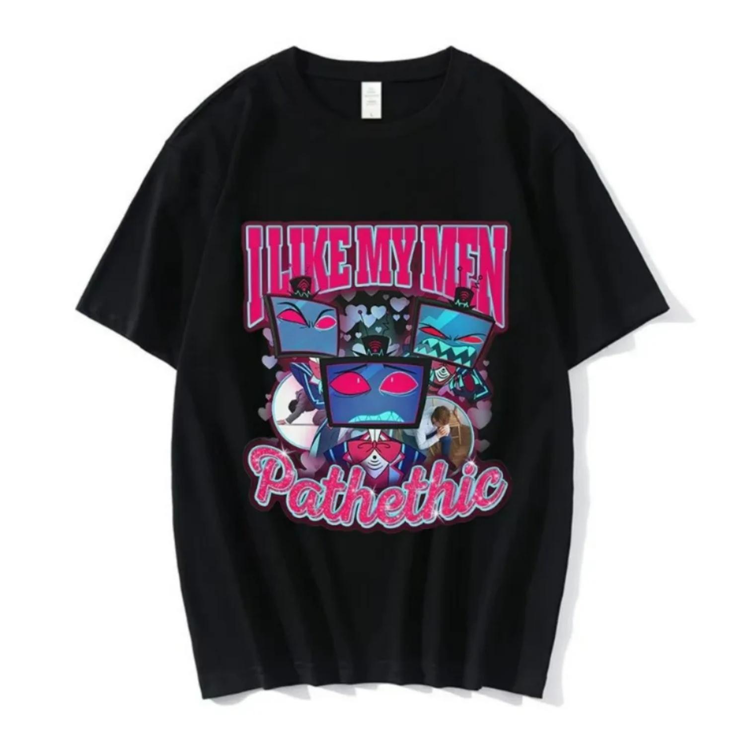 

I Love My Men Pathethic Funny Meme Graphic T-shirts Men Clothing Fashion Hip Hop Short Sleeves T Shirts Cotton Casual T-shirt S чёрный