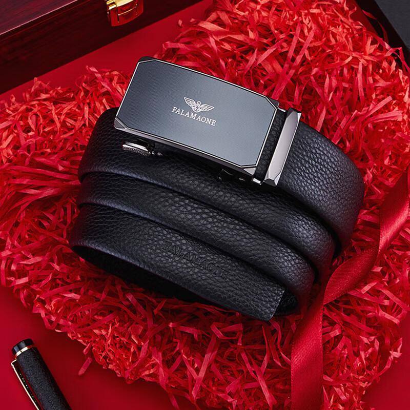 

Li Shen Men s Luxury Titanium Alloy Automatic Buckle Belt 120cm