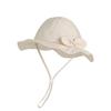 Summer Children's Sun Hat Cute Bow Breathable Six Bucket Hat Baby Girl Big Eaves Sun Hat