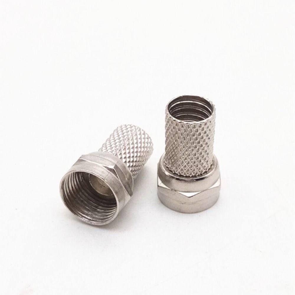 10 Stück 75-5 RG6 F-Typ Kabelstecker Koaxialkabel Schnellverbinder für RG6 Koaxialkabel Installation