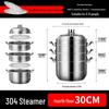 Sulet 304 Stainless Steel Four-Layer Steamer Pot