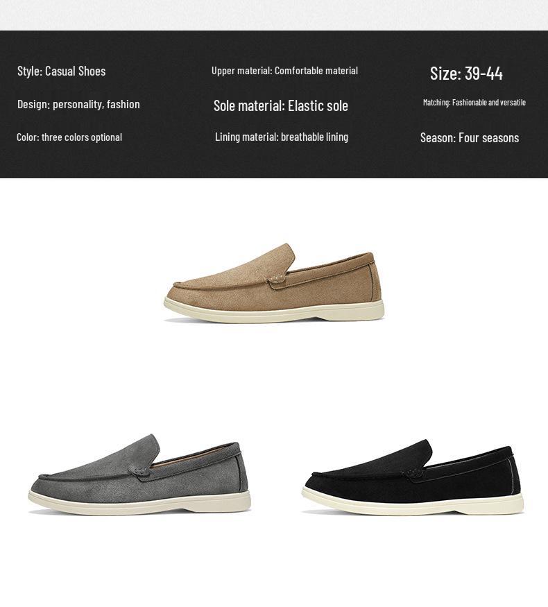 Spring 2026 Men's Versatile Casual Loafers - Stylish Driving Moccasins for Young Men