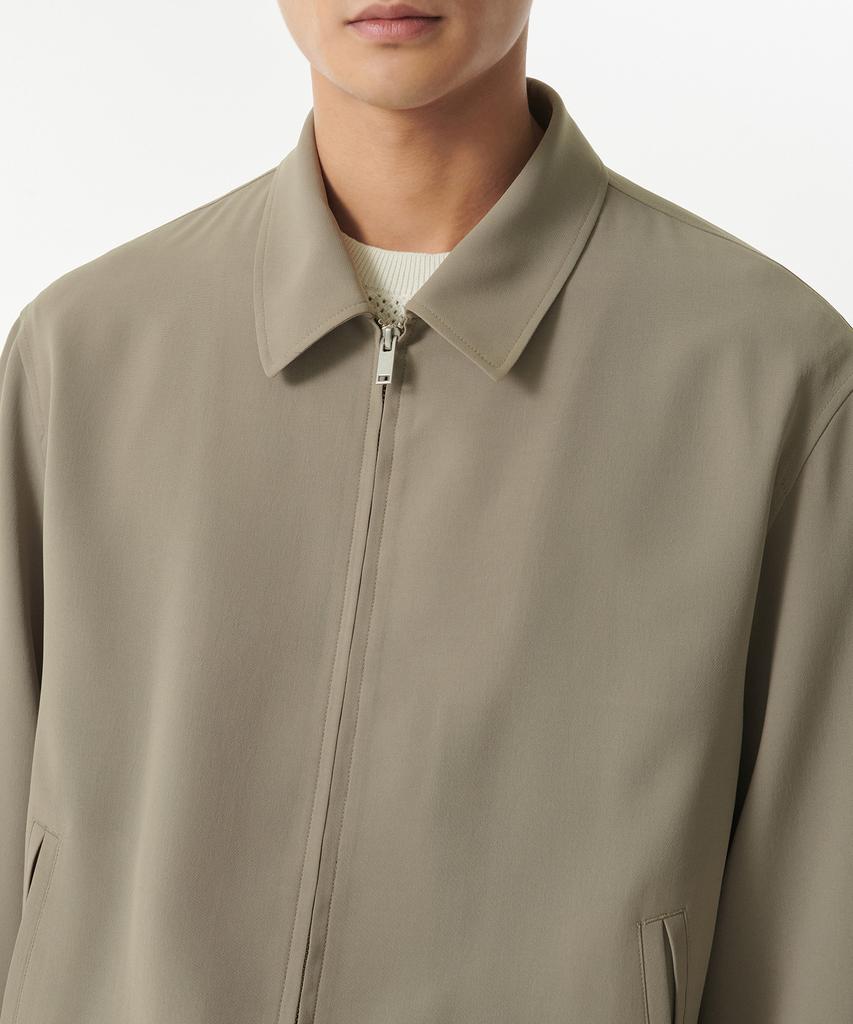 Musinsa Standard Linen-Like Minimal Blouson Jacket [Grayish Beige]