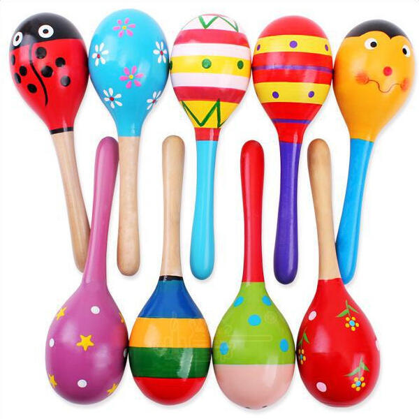Dibujos Animados 19cm Tamano Grande Martillo De Arena Madera Practica Cuchara Maracas Sonajero Juguetes Educativos De Bebe Comprar A Precios Bajos En La Tienda En Linea Joom