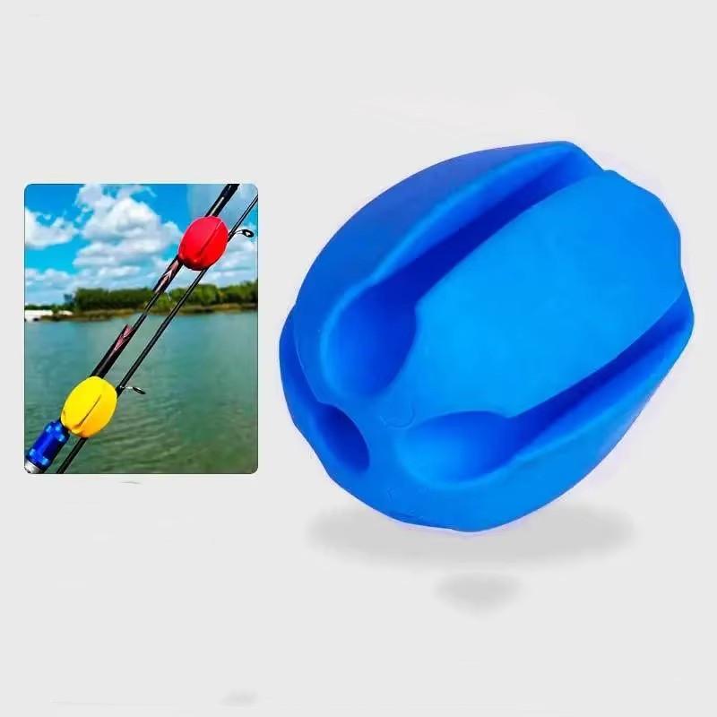 2pcs Fishing Rod Fixed Ball Rods Stopper Mini Protection Anti-Collision Balls Retractor Holder Fishing Ball Stopper Silicone Tackle