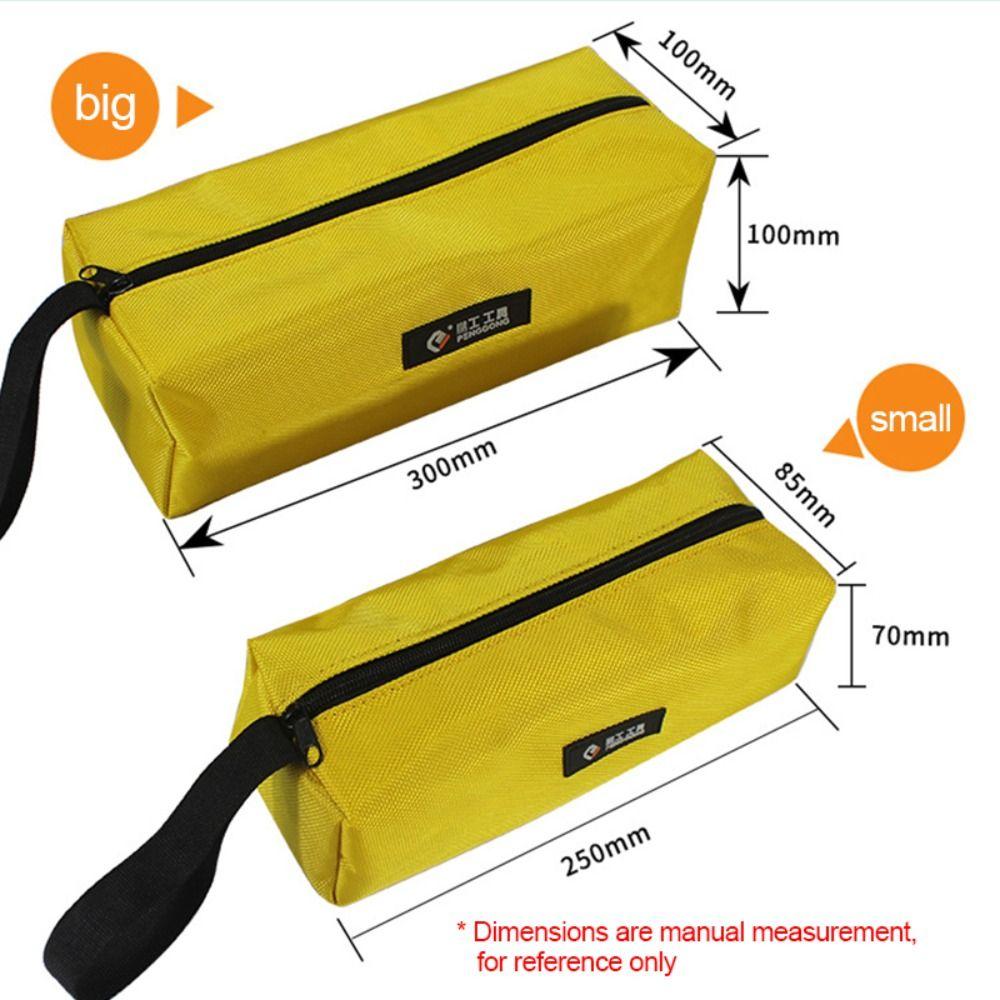 Waterproof Drill Bit Organizer Bag 1680D Oxford Canvas Zipper Pouch Durable Hand Tool Bag Nails
