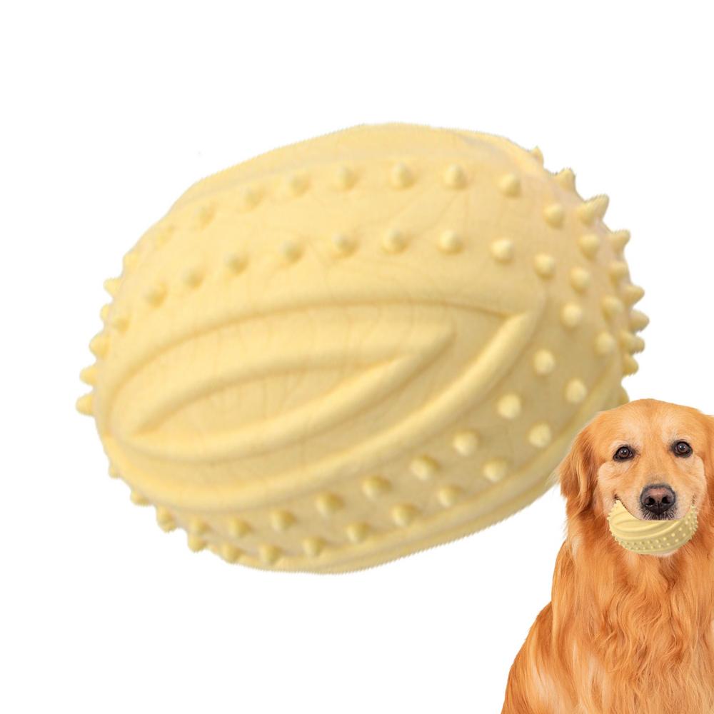 Durable Dogs Interactive Football Toys Floatable Soft Ball Toys For Puppy Pet Teeth Cleaning Bite Resistance Dog Ball Toy