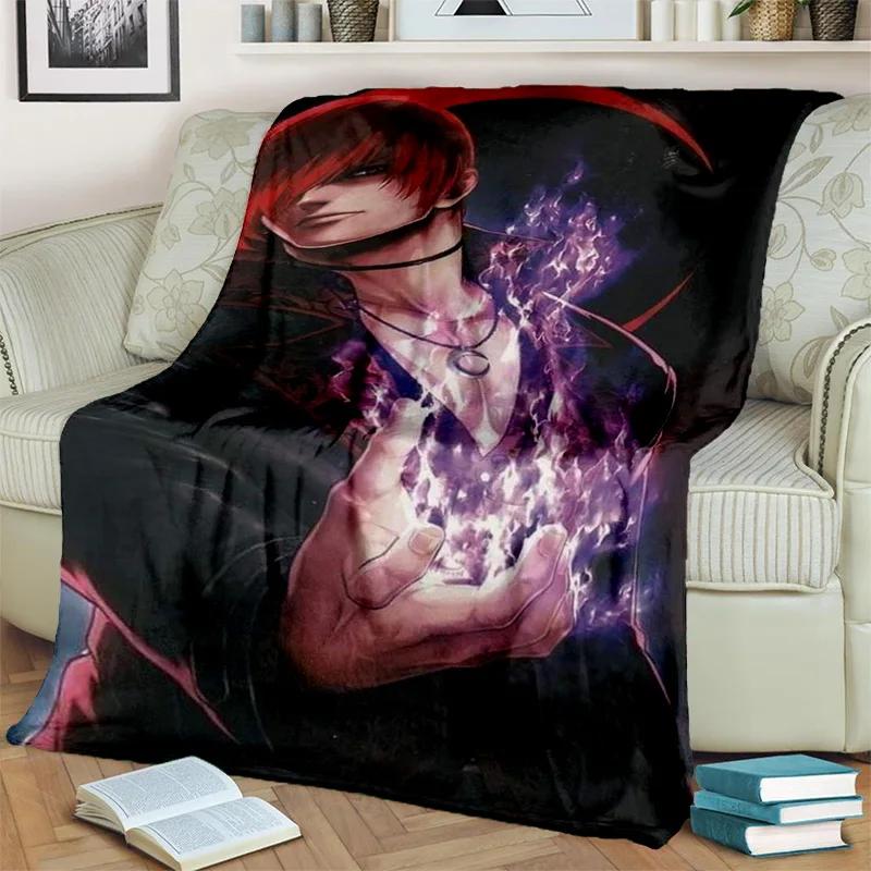Retro Game King of Fighters Gamer Blanket,Soft Throw Blanket for Home Bedroom Bed Sofa Picnic Travel Office Cover Blanket Kids