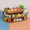 Miniature Mini Supermarket Small Food Play Beverage Fruit Product Display Rack Children'S Simulation Play House Toy Dessert Rack