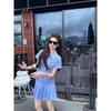 Elegant Pleated Shirt Dress