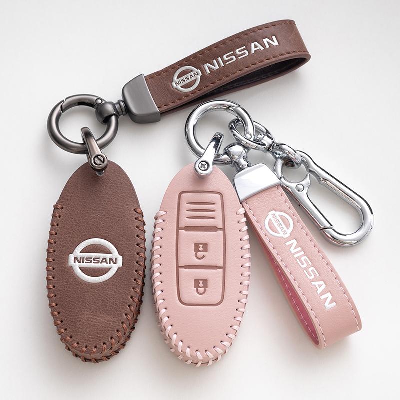 ACN1 Styl ze zinkové slitiny Kožené pouzdro na klíče od auta Kryt Držák na klíčenku Příslušenství pro NISSAN-Tiida Qashqai X-TRAIL Terra18 370Z MARCH 15