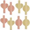 2Pcs Fashion Nordic Style Living Room Flower Vase Wall Flower Device Tube Vase Decoration Pendant