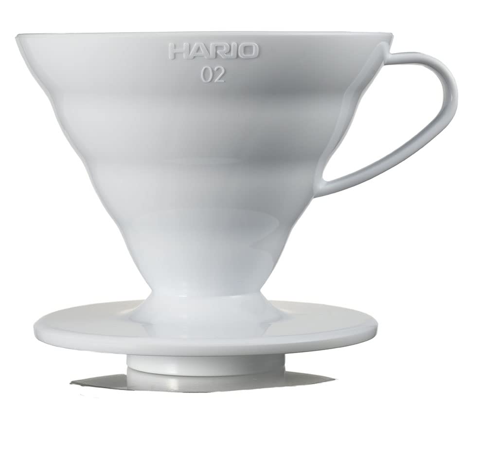 HARIO V60 Transparent Dripper VDR-02-W White for 1-4 Cups Hand Drip