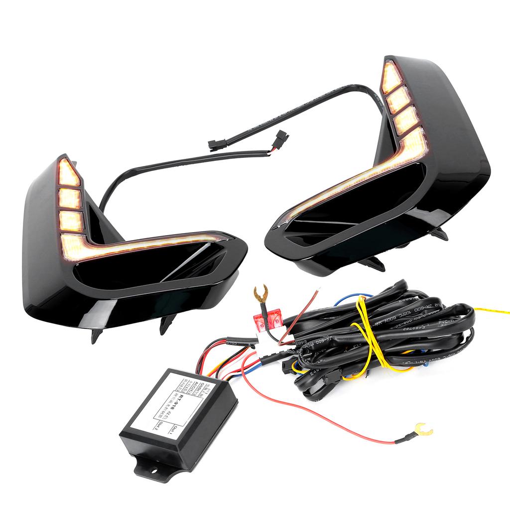DC 12V LED Daytime Running Light Bright Turn Lamp Replacement for Hilux REVO 2020‑2021