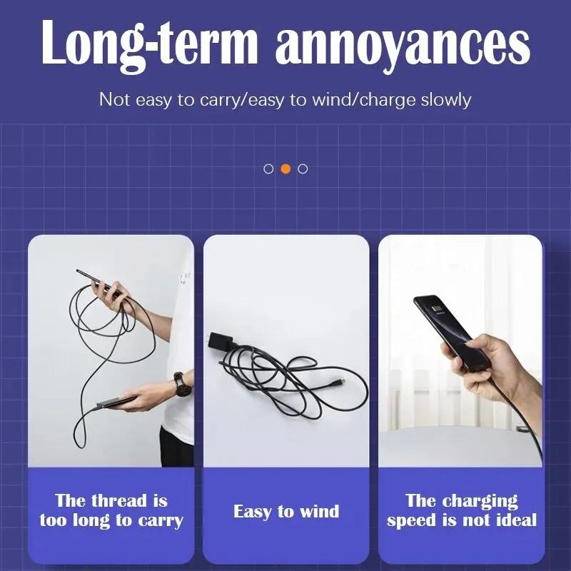 USB A To Type C Pd Fast Charging USB3.1 High-speed Hard Drive 10Gbps Transmission 13CM Charging Ultra-short Portable Data Cable