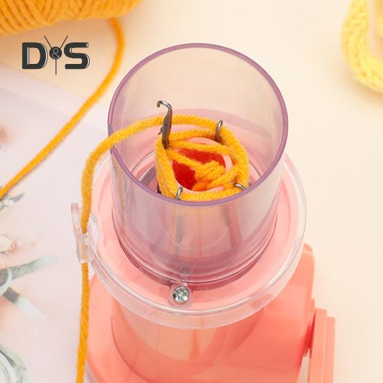 Bobinator de Cordoane Manivelă Mână Dimensiune Compactă Eficient Organizator Cordoane Tricotat DIY Meșteșug Mașină Portabilă de Tricotat cu Bobină