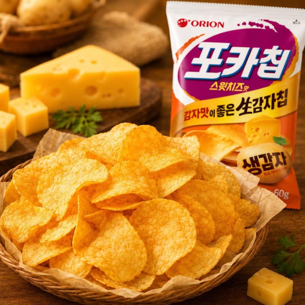 Orion Original-Cut Potato Chips Cheese Flavor 60g