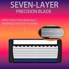 7-Layer Razor Head Manual Shaver, Blade Razor Safety Shaving Beard Moustache Manual Shaver Set